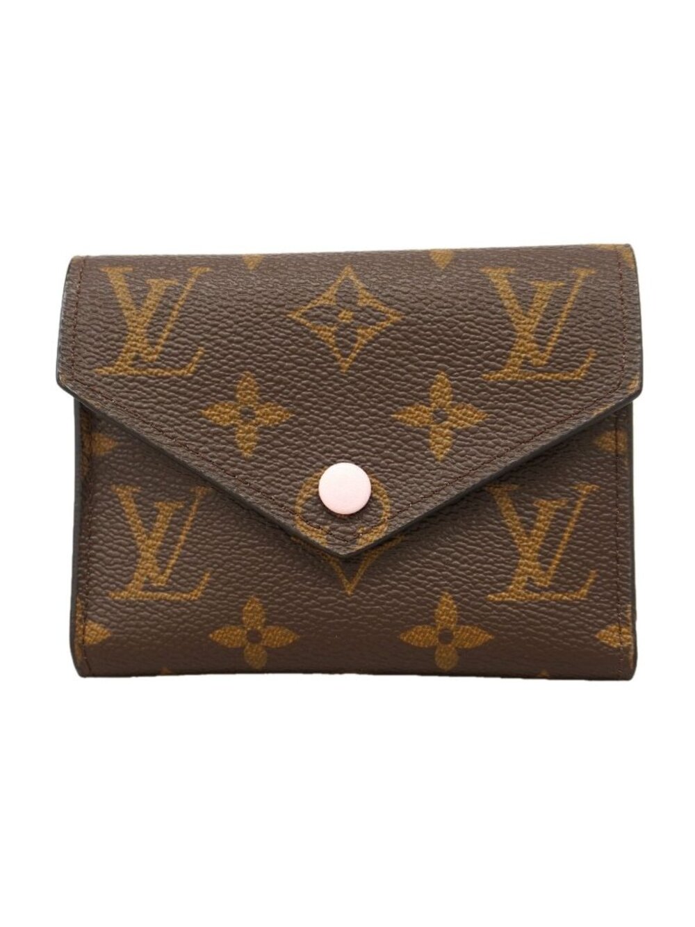 Louis Vuitton Trifold Wallet Monogram Portefeuille Victorine Rose Ballerine